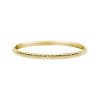 14K Yellow Gold Filled 5mm Floral Bangle