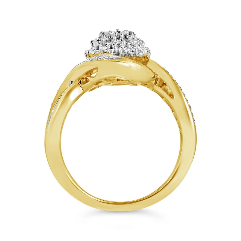 10K Yellow Gold 0.50CTW Diamond Ring