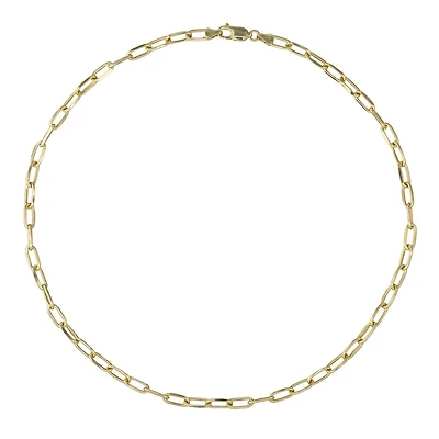 10K Yellow Gold 22" 4.95mm Paperclip Chain