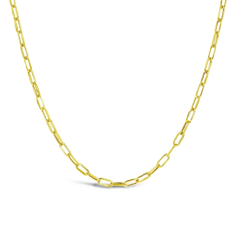 10K Yellow Gold 22" 4.95mm Paperclip Chain