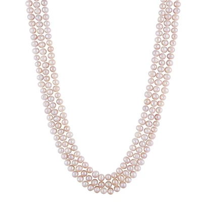 7-8mm Endless 80" Freshwater Pearl Necklace