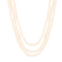 7-8mm Endless 80" Freshwater Pearl Necklace