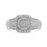 10K White Gold 0.50CTW Diamond Fashion Ring