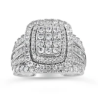 10K White Gold 1.50CTW Diamond Fashion Ring