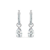 Swarovski Attract Mini Hoop Pear Earrings