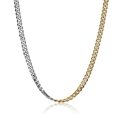 Stainless Steel Yellow 7.7mm 24" Curb Chain