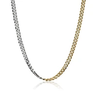 Stainless Steel Yellow 7.7mm 24" Curb Chain