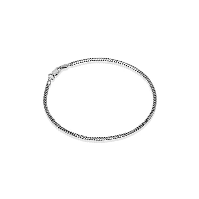 Sterling Silver 8.5" 3.5mm Miami Cuban Bracelet