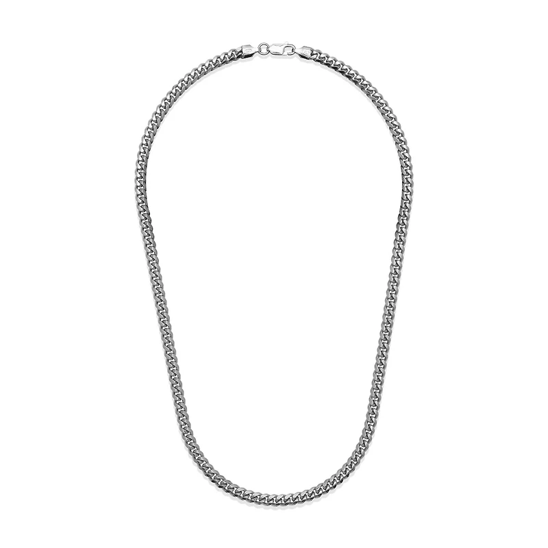 Sterling Silver 28" 4.9mm Miami Cuban Chain