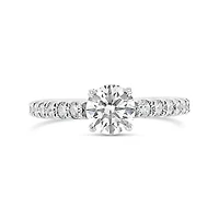 14K White Gold Lab Grown 1.50CTW Diamond Solitaire Ring