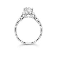14K White Gold Lab Grown Solitaire 1.50CT Diamond Ring