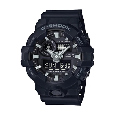 Casio G-Shock Men's Analog-Digital GA-700 Series Black Watch