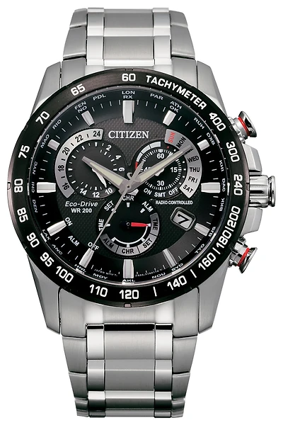 Citizen Men'S Perpetual Chrono Silver Tone Watch