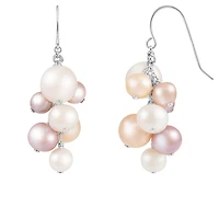 Sterling Silver Multicoloured Freshwater Pearl Earrings