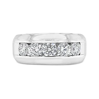 10K White Gold Lab Grown 1.94CTW Diamond Men's Band