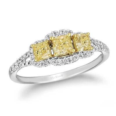 Le Vian 14K Two-Tone Gold Light Yellow Diamonds Ring