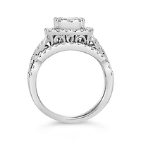 10K White Gold Diamond Bridal Set 1.50CTW I2/HI