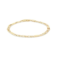 10K Yellow Gold 7.25" Chain Bracelet