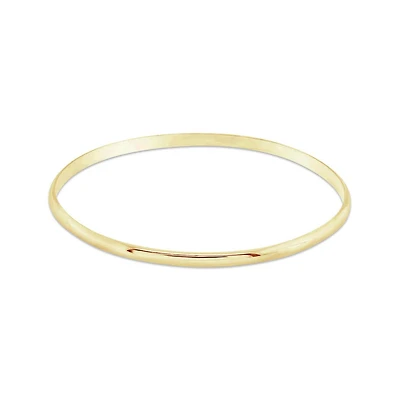 14K Yellow Gold Filled 65mm Polished Slip-On Bangle