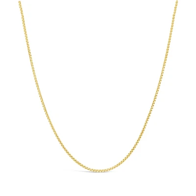 10K Yellow Gold 28" 0.90mm Box Link