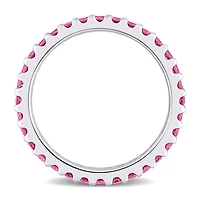 Julianna B 10K White Gold Pink Tourmaline Eternity Ring