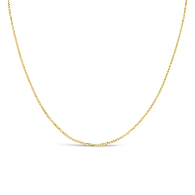 10K Yellow Gold 22" 0.8mm Box Chain