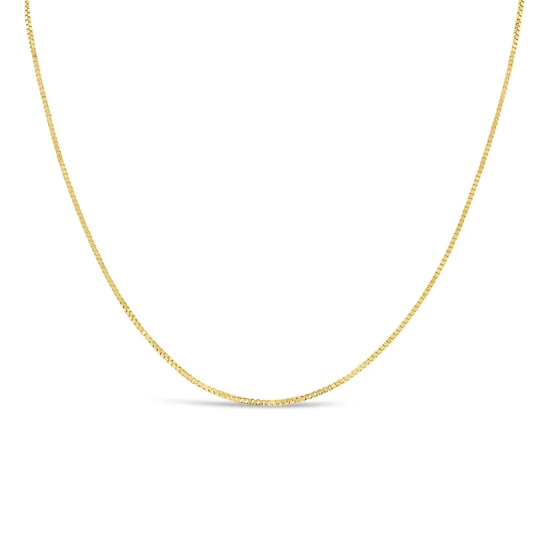 10K Yellow Gold 16" 0.8mm Box Chain