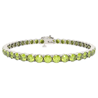 Sterling Silver Peridot Bracelet