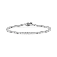14K White Gold Lab Grown 2.96CTW Diamond Bracelet
