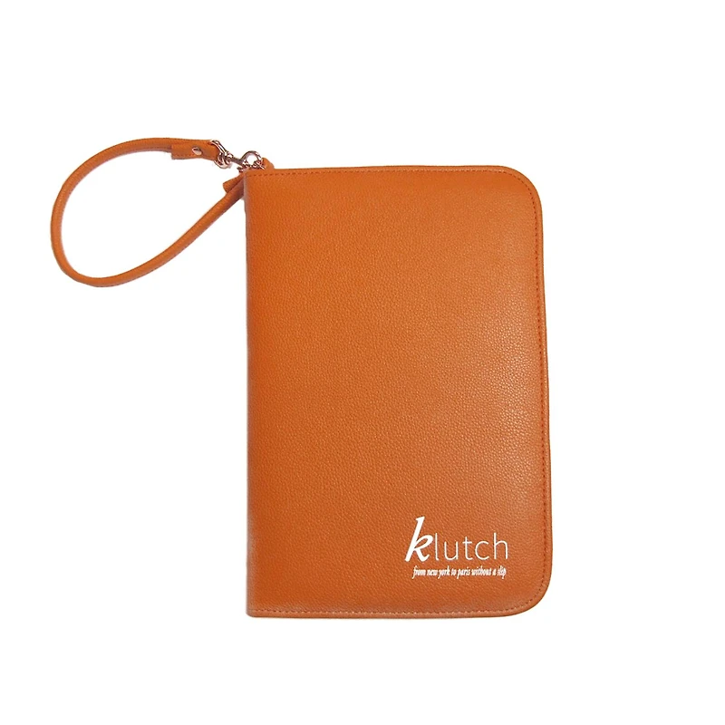 Klutch Orange Travel Jewellery Case