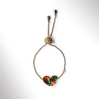 KORITE RADIANT Sterling Silver 18K Gold Plated Ammolite