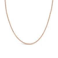 10K Rose Gold 18" 0.8mm Box Chain