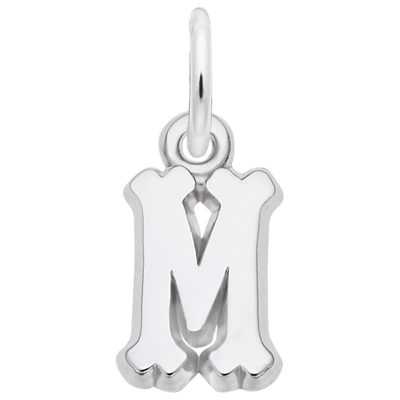 Sterling Silver Initial M Pendant
