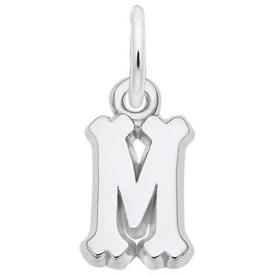 Sterling Silver Initial M Pendant