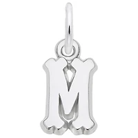Sterling Silver Initial M Pendant