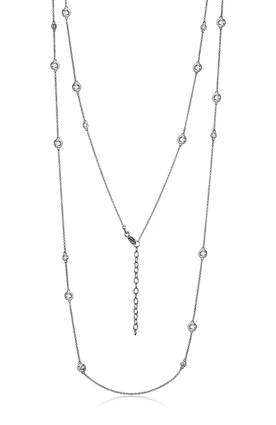 Reign Bezel Set Stations Necklace