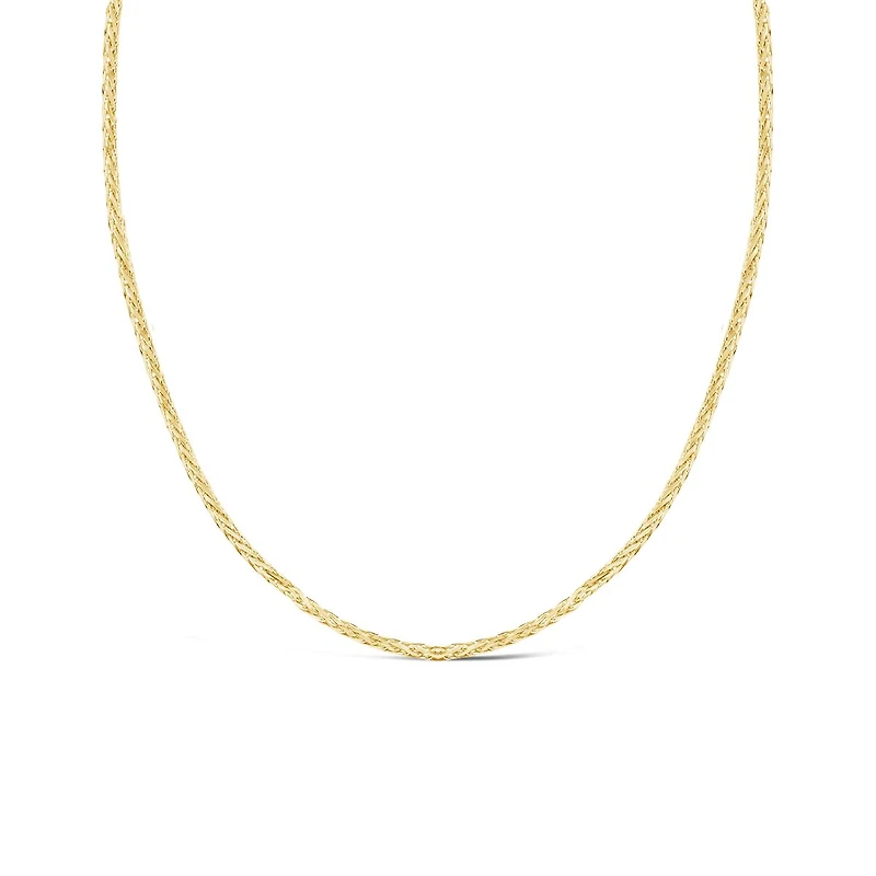 10K Yellow Gold 20" 1.50M Adjustable Wheat Chain