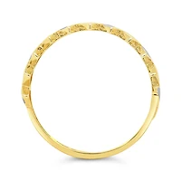 10K Yellow & White Gold Bar Ring