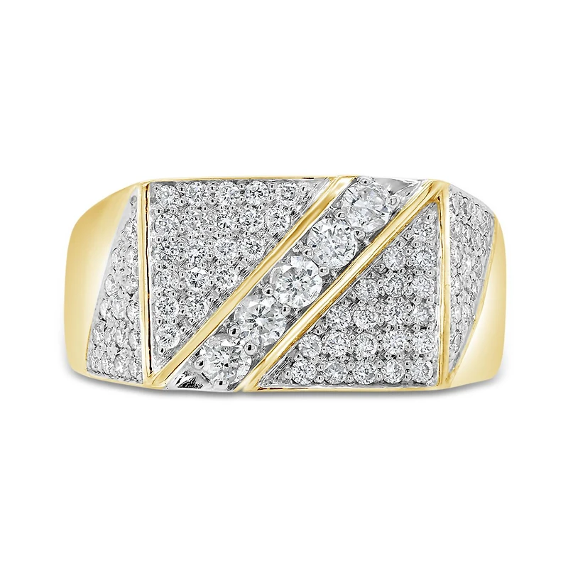 10K Yellow Gold 1.00CTW Diamond Fashion Ring