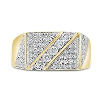 10K Yellow Gold 1.00CTW Diamond Fashion Ring