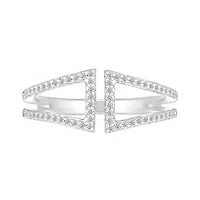 10K White Gold 0.18CTW Diamond Fashion Ring