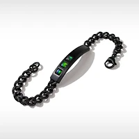 KORITE MIDNIGHT 8.25" Black Titanium Ammolite Bracelet