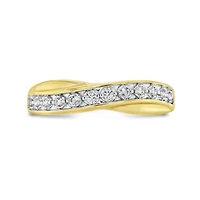 10K Yellow Gold 0.10CTW Diamond Band