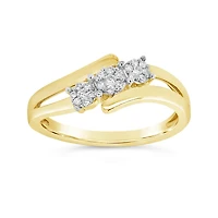 10K Yellow Gold 0.15CTW Diamond Fashion Ring