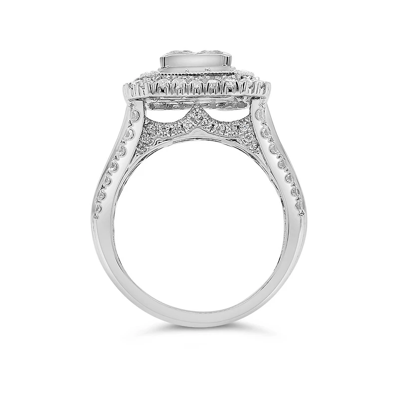 14K White Gold 2.50CTW Diamond Fashion Ring