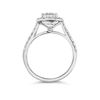 10K White Gold 1.25CTW Diamond Bridal Set