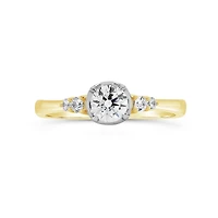 Glacier Fire 14K Yellow and White Gold 0.61CTW Canadian Diamond Bridal Ring