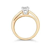 14K Yellow Gold 0.50CTW Diamond Princessa Bridal Set