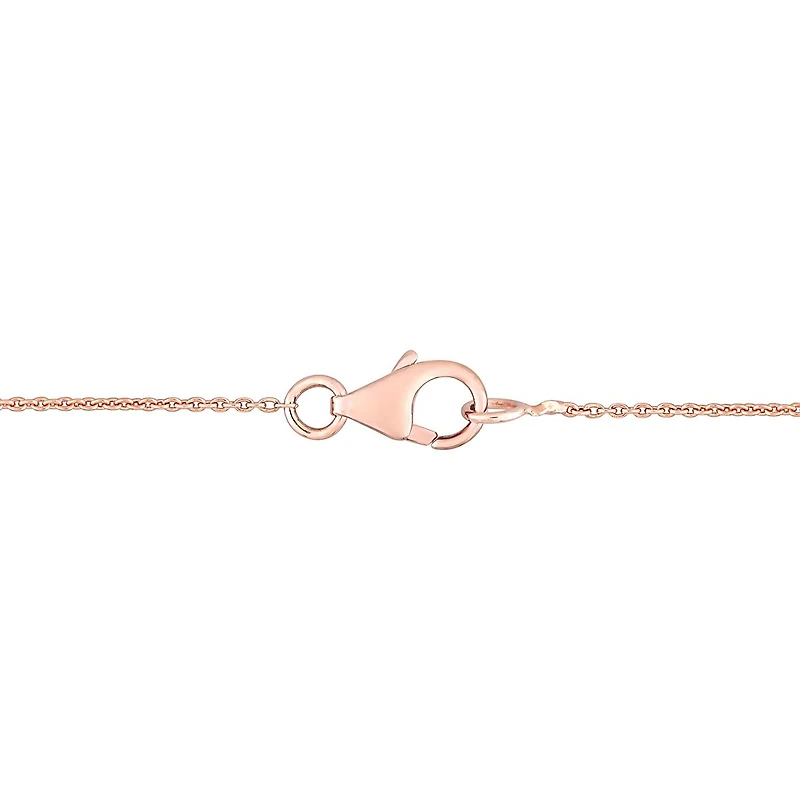 Julianna B 10K Rose Gold 0.015 CTW Diamond & Morganite Necklace