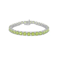 Julianna B Sterling Silver Peridot Tennis Bracelet
